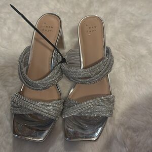 A New Day Women's Tammy Rhinestone Heels Sz 9.5 New